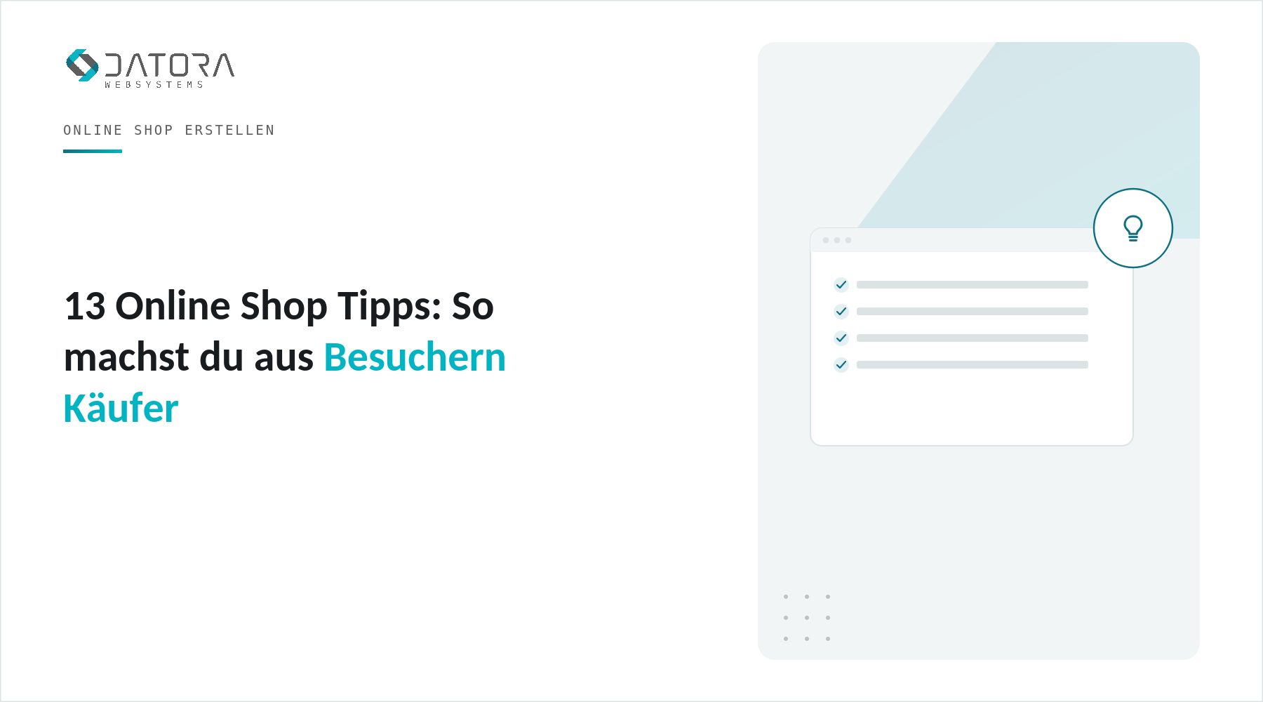 13 Online Shop Tipps: So machst du aus Besuchern Käufer