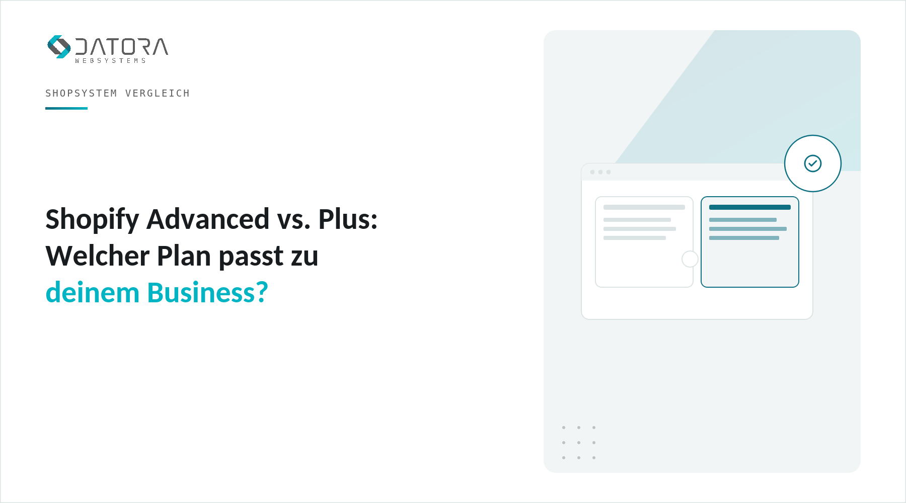 Shopify Advanced vs. Plus: Welcher Plan passt zu deinem Business