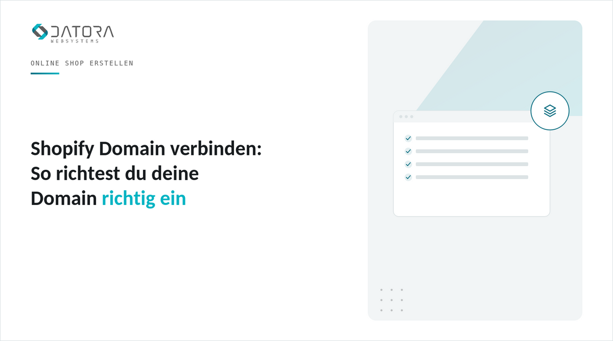 Shopify Domain verbinden: So richtest du deine Domain richtig ein
