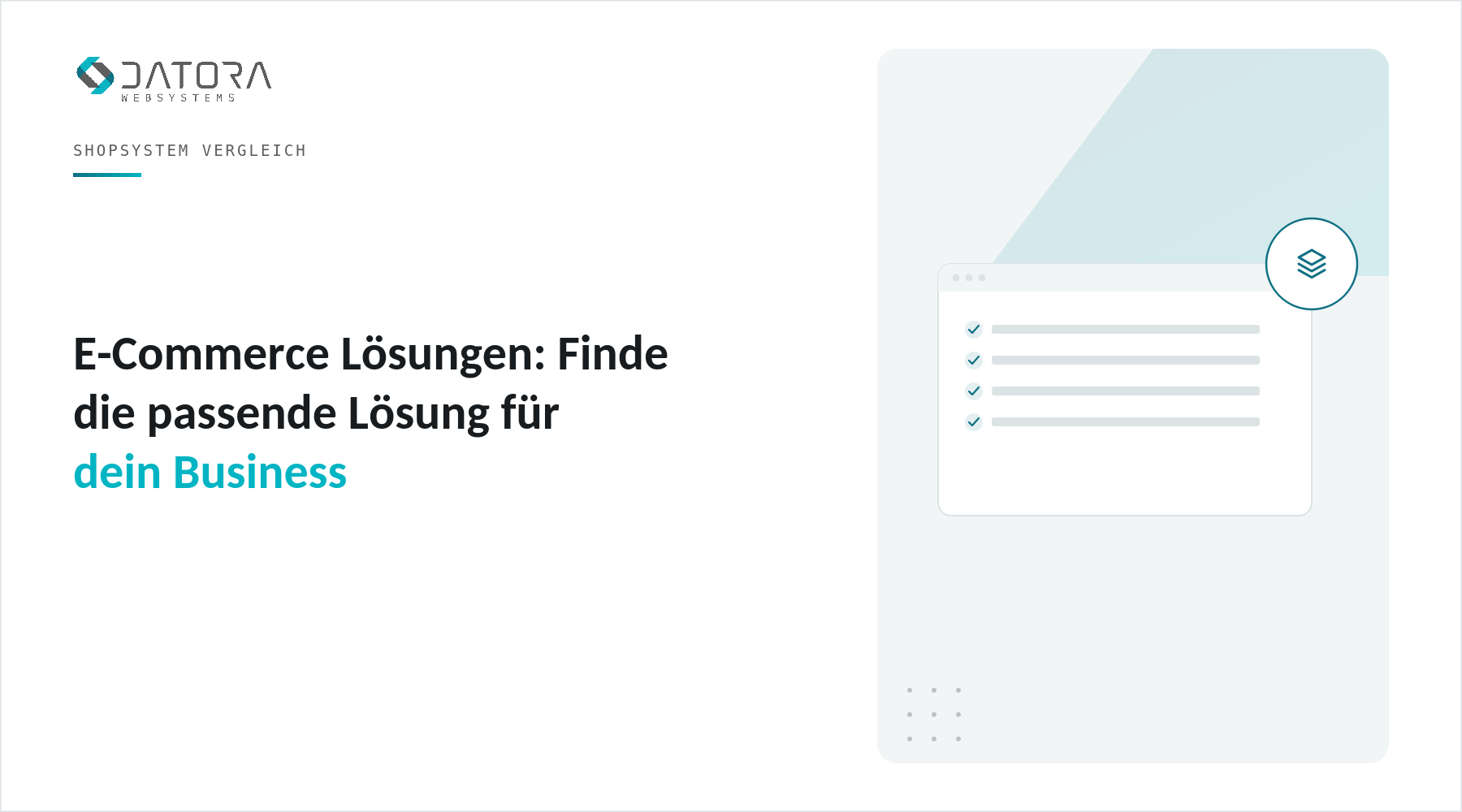 E-Commerce Lösungen: Finde die passende Lösung für dein Business