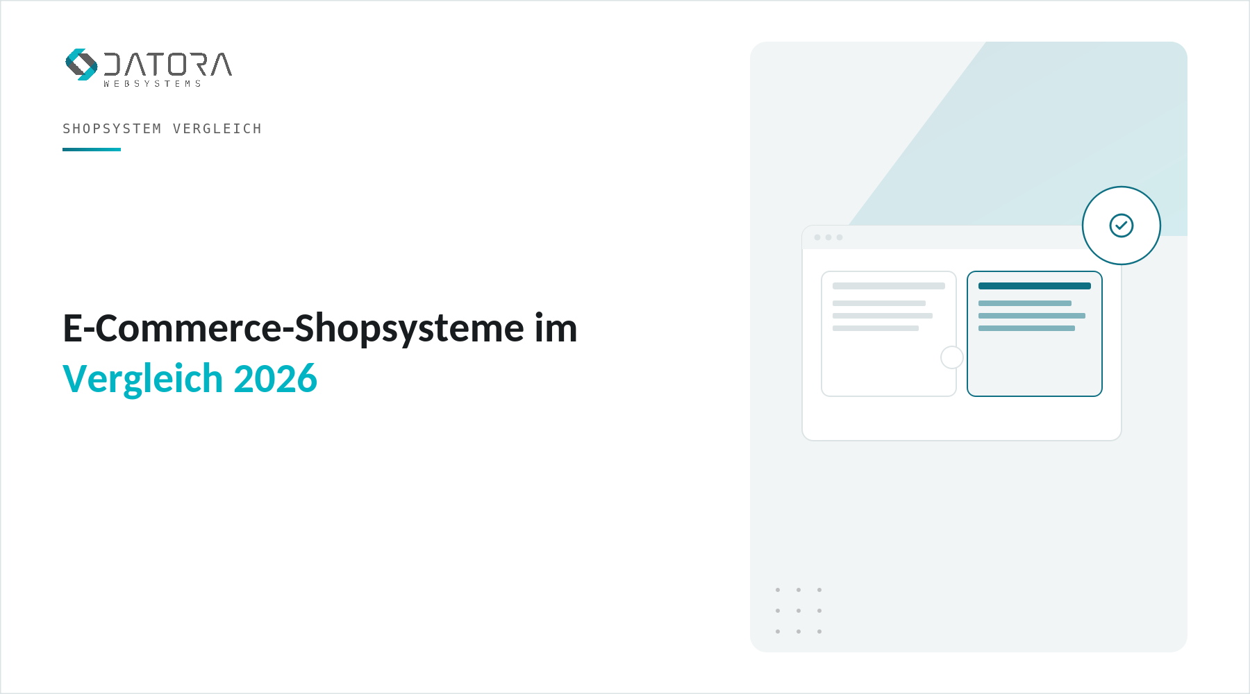 E-Commerce-Shopsysteme im Vergleich 2026
