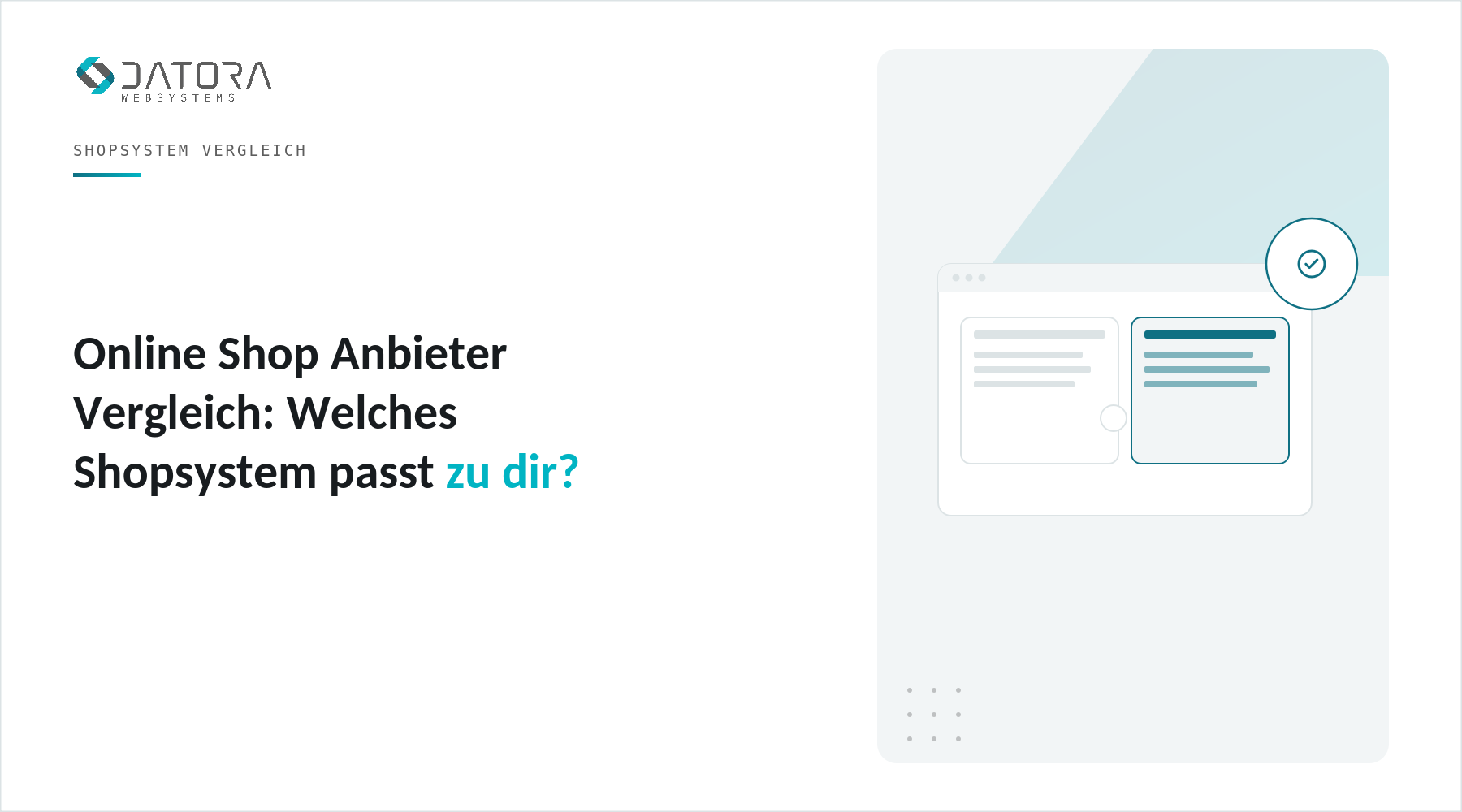 Online Shop Anbieter Vergleich: Welches Shopsystem passt zu dir