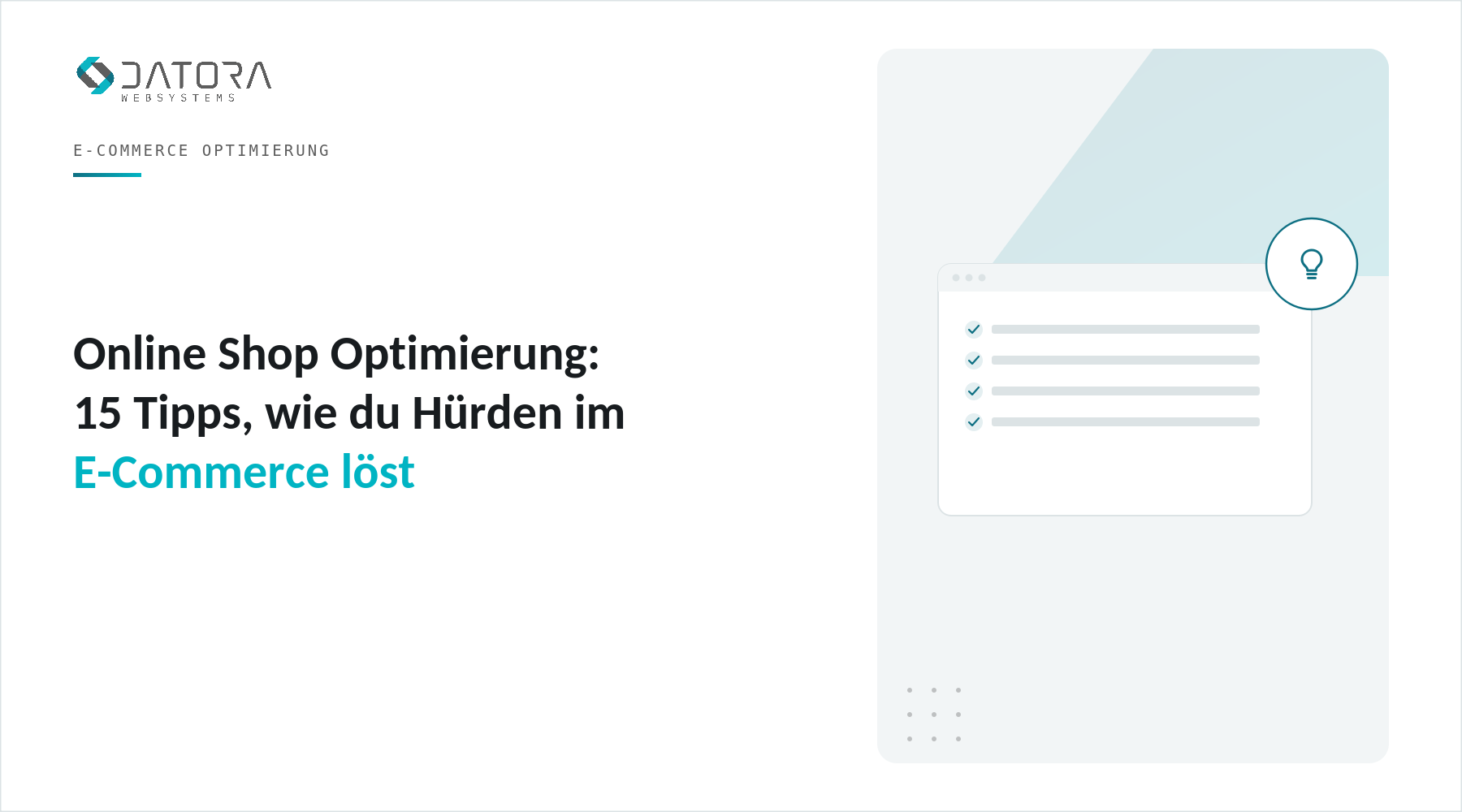Online Shop Optimierung: 15 Tipps, wie du Hürden im E-Commerce löst
