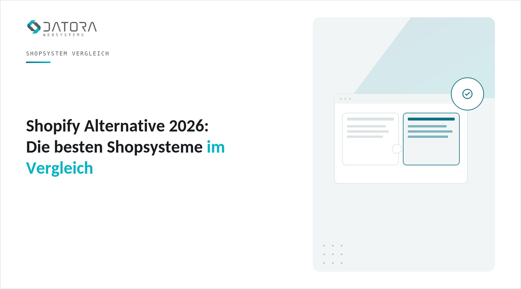 Shopify Alternative 2026: Die besten Shopsysteme im Vergleich