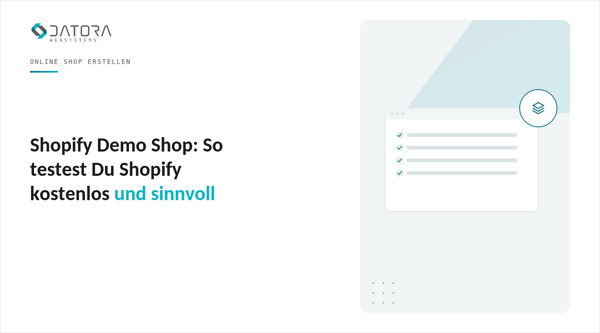 Shopify Demo Shop: So testest Du Shopify kostenlos und sinnvoll