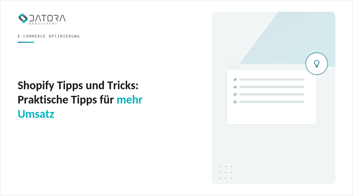 Shopify Tipps und Tricks: Praktische Tipps für mehr Umsatz