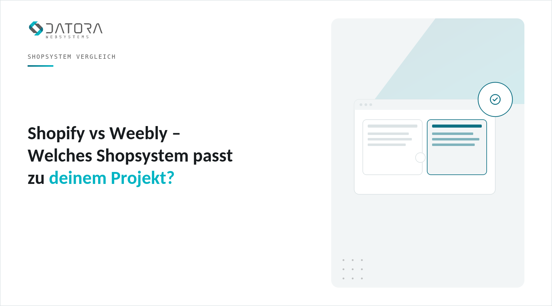 Shopify vs Weebly – Welches Shopsystem passt zu deinem Projekt